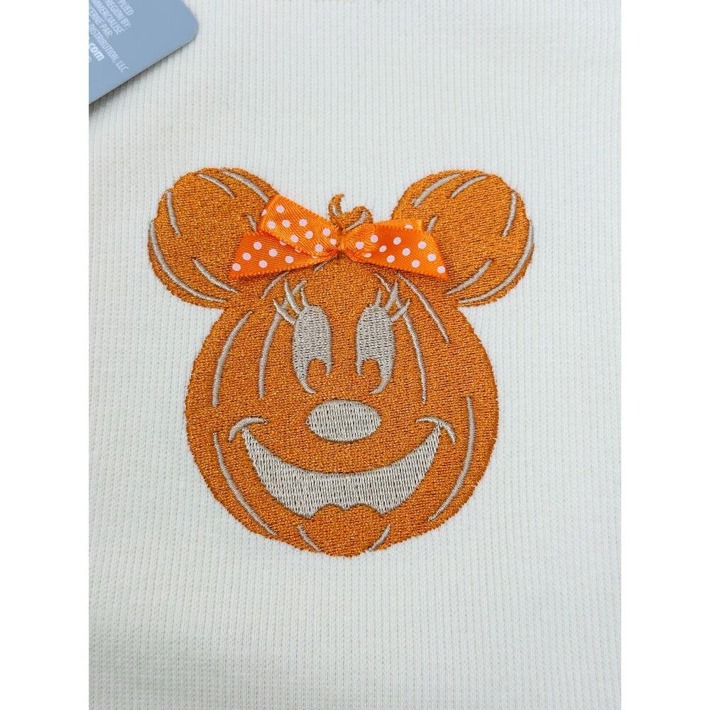 Disney Parks Her Universe Halloween Minnie Mouse Retro Baby T-shirt Medium Bow - Picture 3 of 13